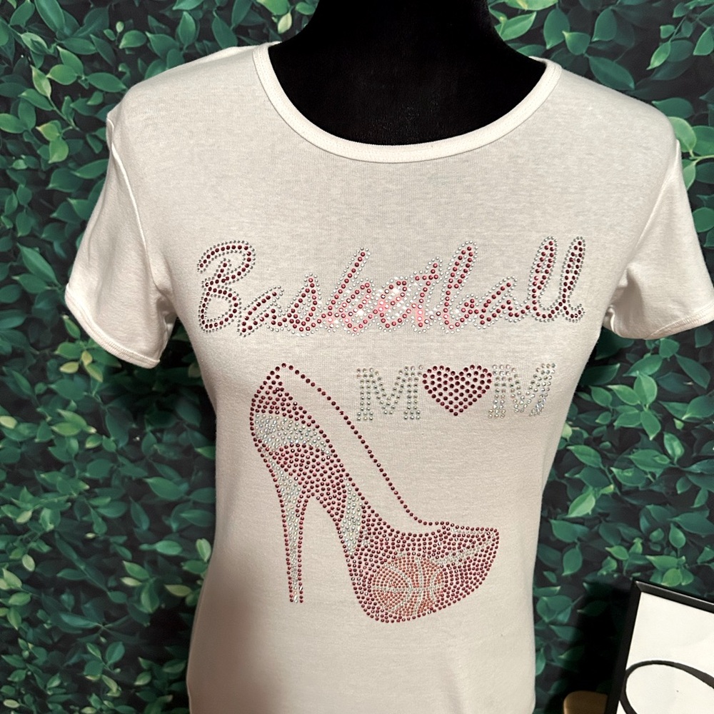 Basketball Mom Rhinestone T-Shirt